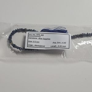 Genuine blue sapphire gemstone